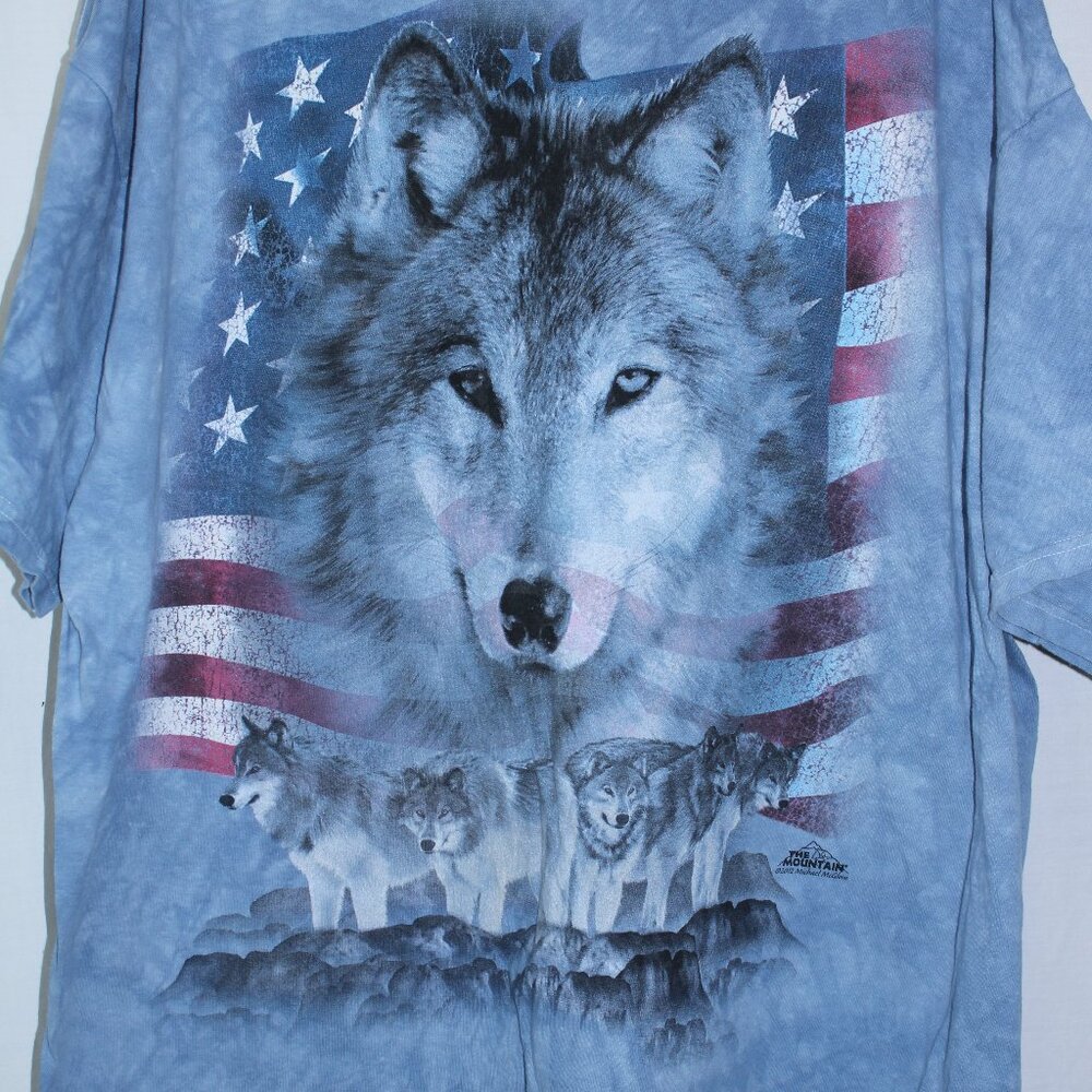 Wolf Pack Michael McGloin The Mountain T-Shirt 2XL American Flag Tie Dye 2012